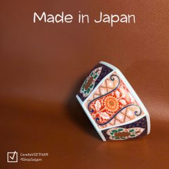 [Hàng Hiếm Japan 100% New] 01 Chiếc Thố Lục Giác Phong Cách Imari - Hồng Hoàng Cúc