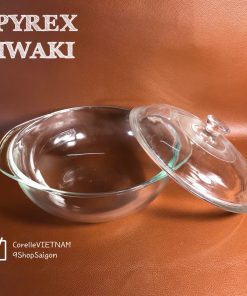 [PYREX - IWAKI] 01 Nồi/Thố Thuỷ Tinh Chịu Sốc Nhiệt Siêu Cao Cấp [25cm] - [Hàng Trưng Bày]