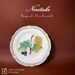 NORITAKE - Royal Orchard - 01 Chiếc Dĩa Hoạ Tiết Trái Cây 17cm [Hàng Trưng Bày]