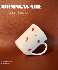 [Hiếm] CorningWare USA - Salad Season - 01 Chiếc Cốc/ Ly Bằng Sứ Chịu Sốc Nhiệt Cute