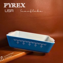 [Hiếm] PYREX USA - Snowflex Deepblue - 01 Chiếc Khuôn/ Khay Thuỷ Tinh Thượng Hạng