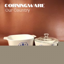 CorningWare - Bộ Nồi Thuỷ Tinh Vuông Our Country 2.0Lit