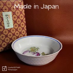 [Sản phẩm Japan 100% New] 01 Chiếc Tô/ Bát Size Lỡ Vẽ Củ Cải Thủ Công