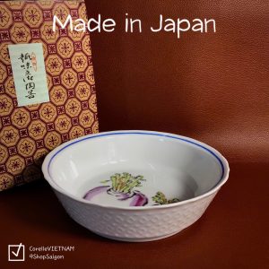 [Sản phẩm Japan 100% New] 01 Chiếc Tô/ Bát Size Lỡ Vẽ Củ Cải Thủ Công