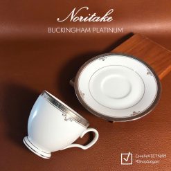NORITAKE 100% New - Buckingham Platinum - 01 Set Trà Chiều Hoàng Kim Mạ Bạc