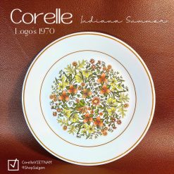 Corelle USA Logo 1970s - Indian Summer - 01 Chiếc Dĩa Cạn Tròn 26cm