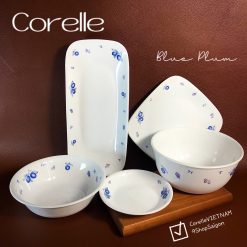 Corelle USA - PLUM [Hiếm] - 01 Món Tô Chén Dĩa Quả Mận Tím - Xanh