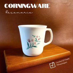[Hiếm] CorningWare - Rosemarie - 01 Chiếc Cốc/ Ly Bằng Sứ Chịu Sốc Nhiệt Vòng Cưới