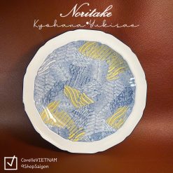 NORITAKE New - Kyohana Yukisae - 01 Chiếc Dĩa Lòng Sâu Tác Phẩm Nghệ Thuật - Nắng Tuyết