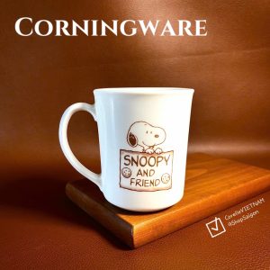 [Hiếm] CorningWare USA - Snoopy - 01 Chiếc Cốc/ Ly Bằng Sứ Chịu Sốc Nhiệt Cute