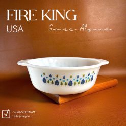 [Siêu Hiếm] FIRE KING USA - Swiss Alpine - 01 Nồi Thuỷ Tinh Sữa Thượng Hạng Dùng Được Lò Nướng