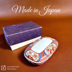 [Hàng Hiếm Japan New] 01 Chiếc Hộp Đựng Trang Sức Vẽ Tay Phong Cách Tam Thái 9.5cm